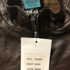 Ceralli genuine leather bomber jacket